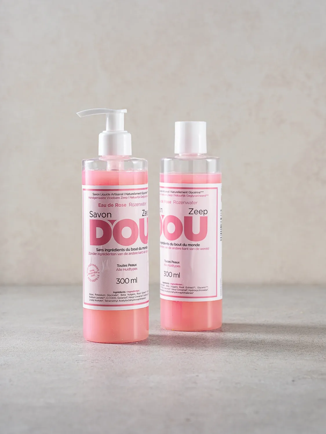 Savon D'où liquide - Eau de Rose (Eau de Rose 300ml disctop)